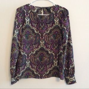 J CREW Paisley Blouse Size XS